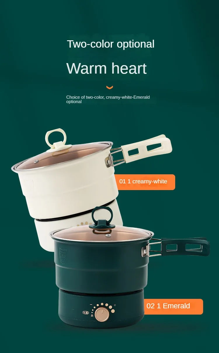 Smart Electric Hot Pot Cooker – Multi-Function Mini Steamer & Rice Cooker (EU Plug)