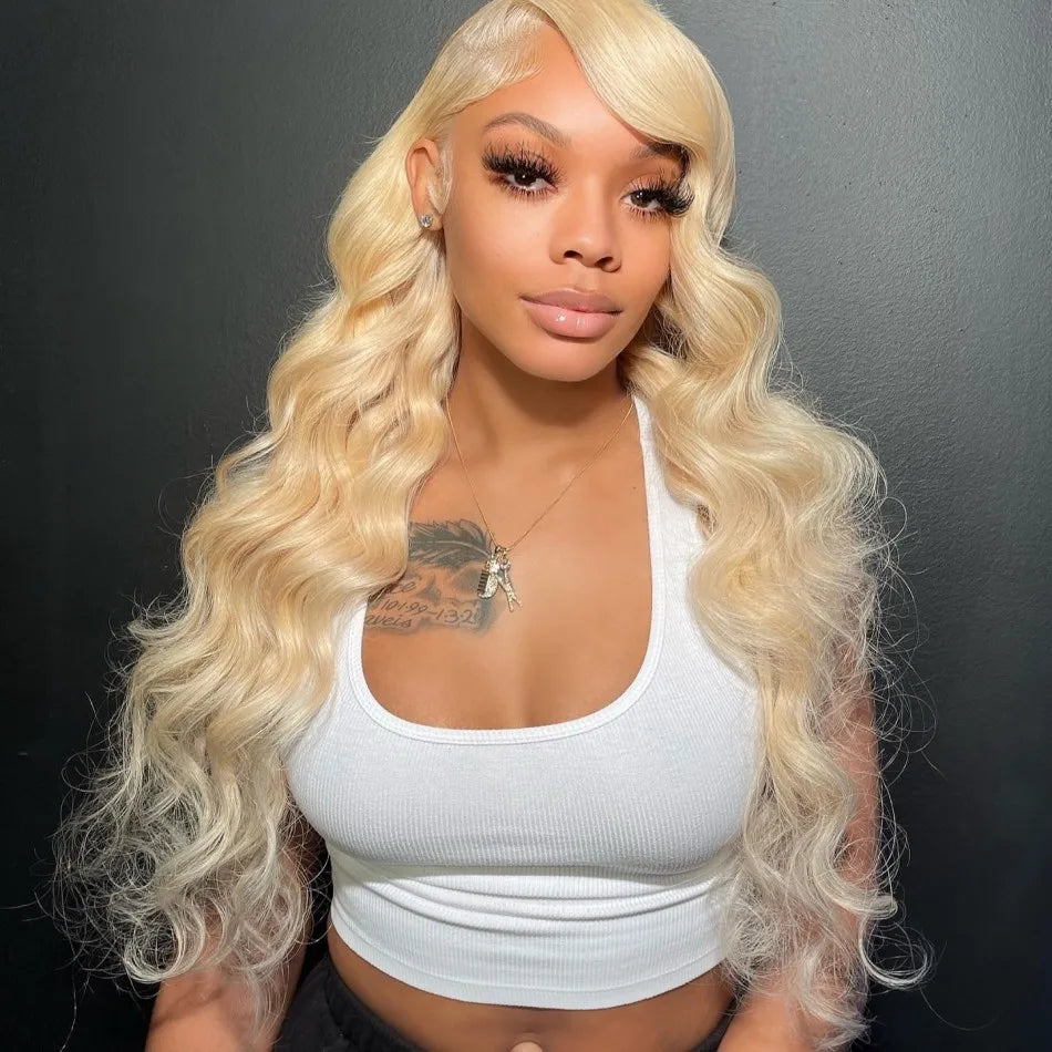 613 Blonde Body Wave Lace Front Wig | 13x4 & 13x6 | 180% & 220% Density