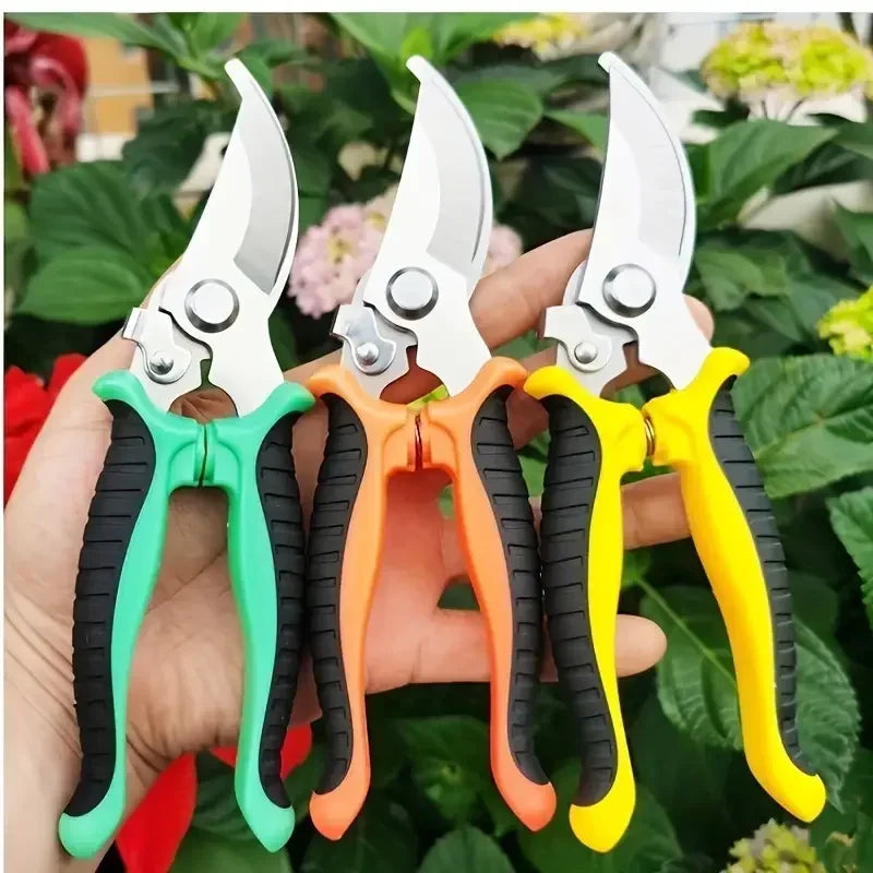 Professional Garden Pruning Shears – Sharp Stainless Steel Bypass Scissors for Plants & Flowers