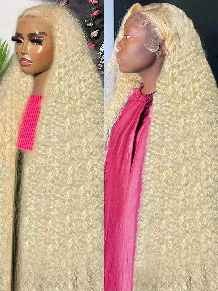 613 Blonde Deep Loose Wave HD Lace Frontal Wig – 13x4 / 13x6 Transparent Human Hair Wig