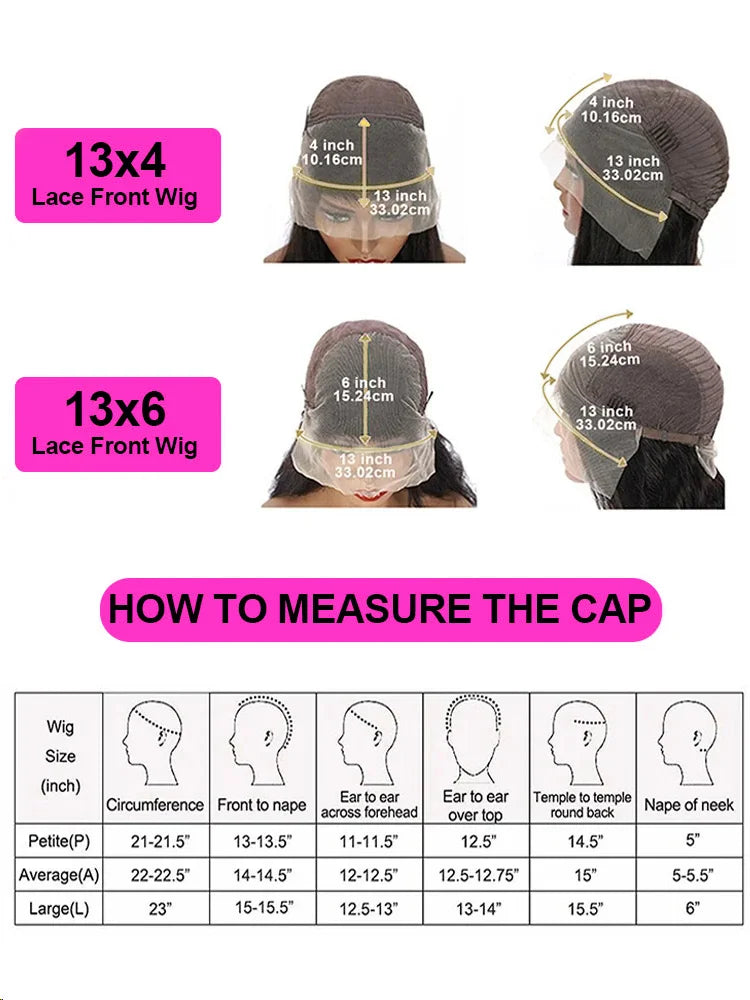 Loose Wave 13×4 HD Lace Front Human Hair Wig – 30–40 Inch Brazilian Loose Deep Wave Wig