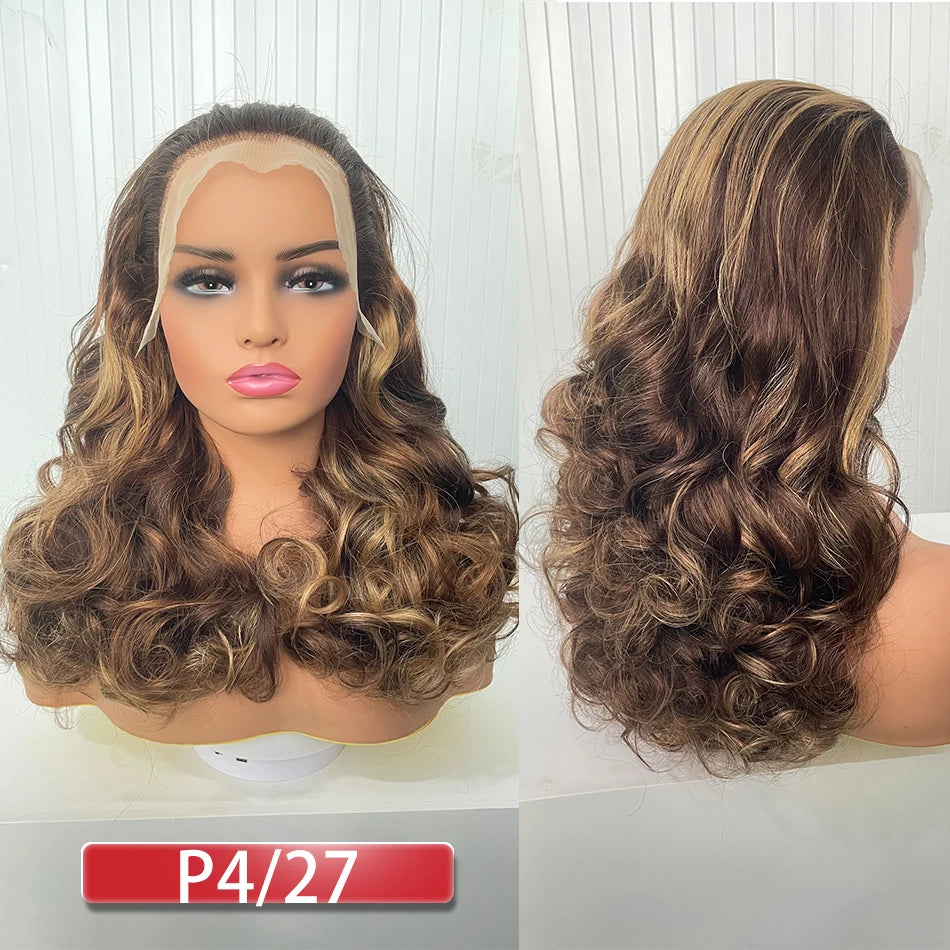 Glueless Loose Wave Human Hair Wig 13x4 HD Transparent Lace · 250% Density · 18–24 Inch
