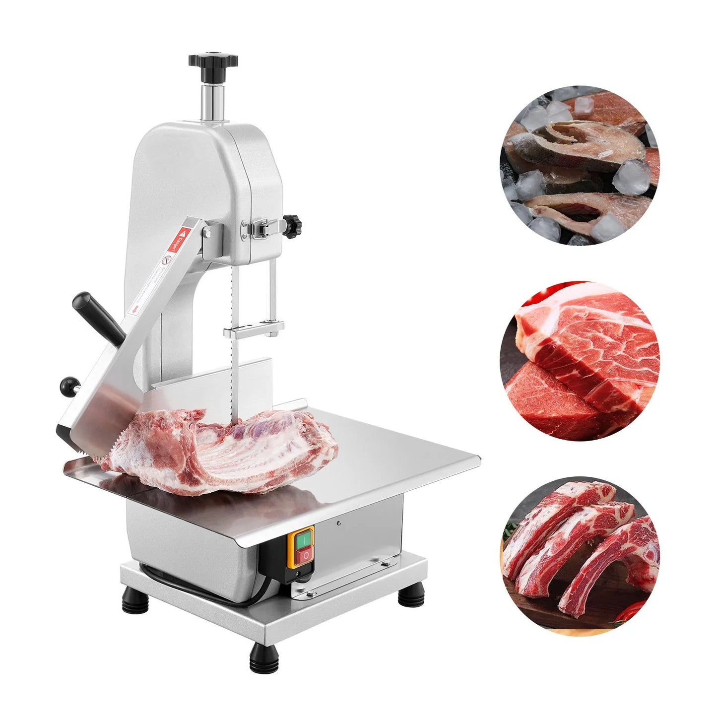 SucceBuy Commercial Meat Bandsaw 1800W – Stainless Steel Bone & Fish Cutter