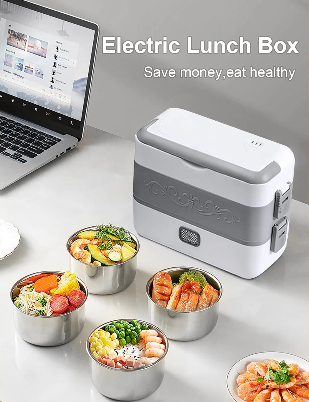 Premium Electric Heating Lunch Box – 200W Portable Food Warmer for Home, School & Travel