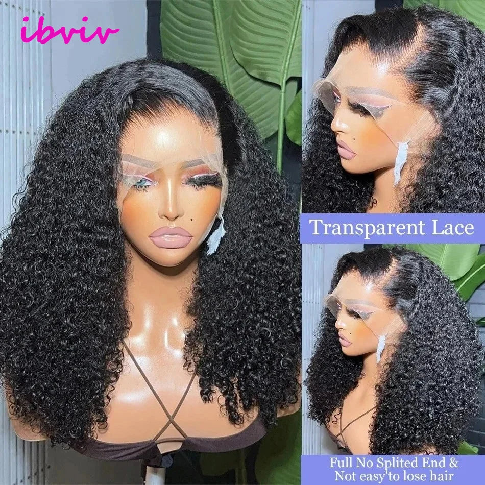 Kinky Curly 13x4 Lace Front Wig 250% Density – Vietnamese Raw Human Hair, Natural Wet & Wavy Look