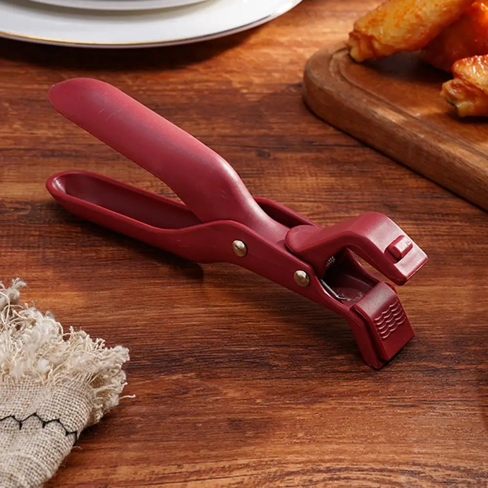 Heat-Resistant Silicone Clip – Non-Slip Kitchen Tongs & Handle Tool