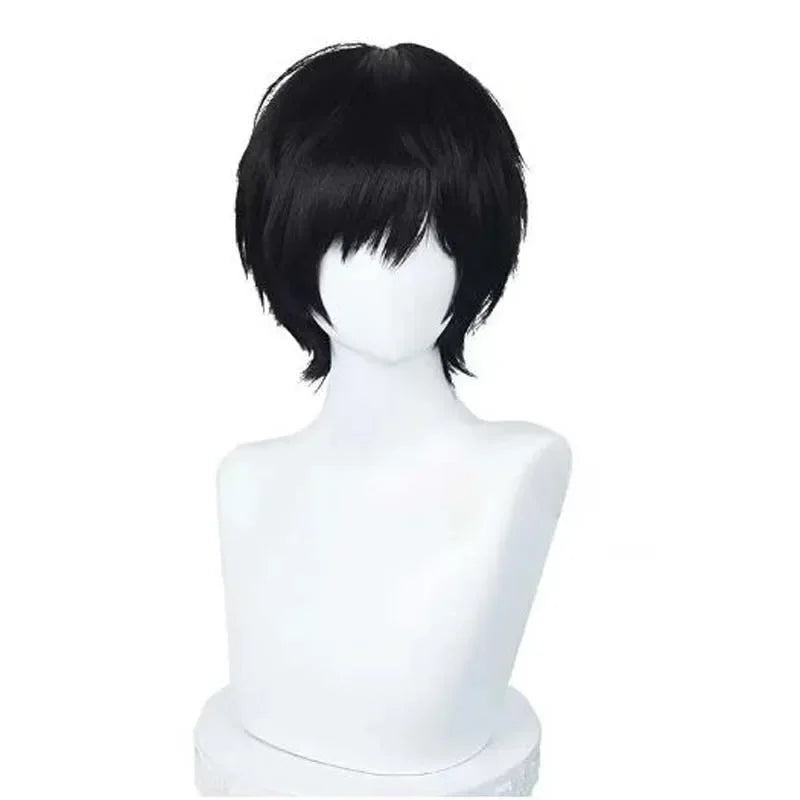 Chainsaw Man Yoshida Hirofumi Cosplay Wig – Short Black Straight Synthetic Hair