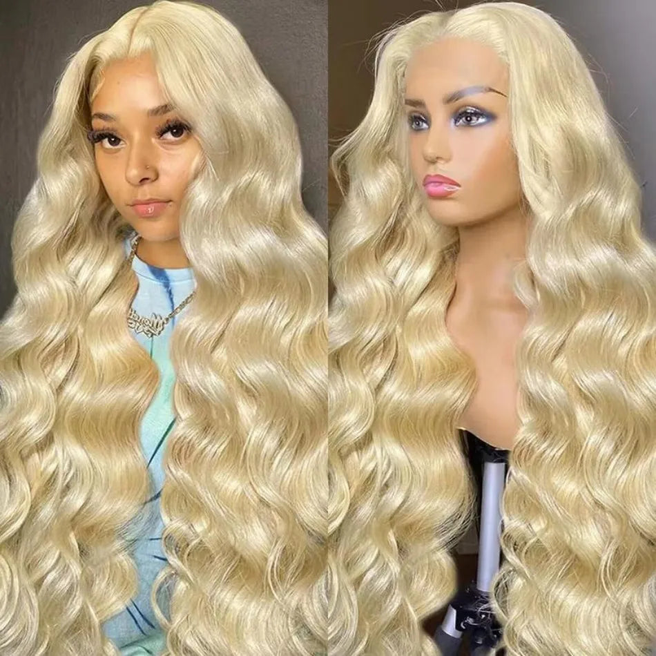 613 Blonde 13x6 HD Lace Frontal Body Wave Human Hair Wig – 40 Inch, 230% Density