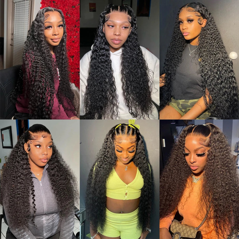 eep Wave Water Wave HD Lace Front Human Hair Wig | Transparent Lace 13x6 / 13x4 (30–40 Inch)