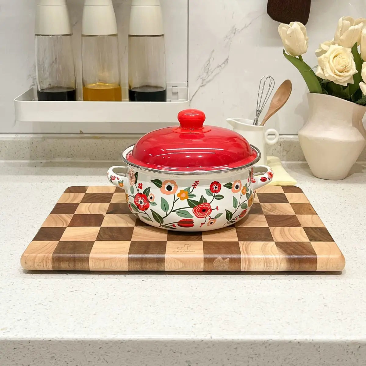 Enamel Stew Pot – Thickened Non-Stick Stock Pot for Soup & Noodles