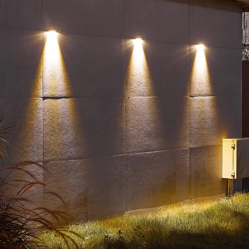 2 Pack LED Solar Wall Lights – Waterproof Outdoor Fence & Deck Lamps for Yard, Pathway, and Garden Decor