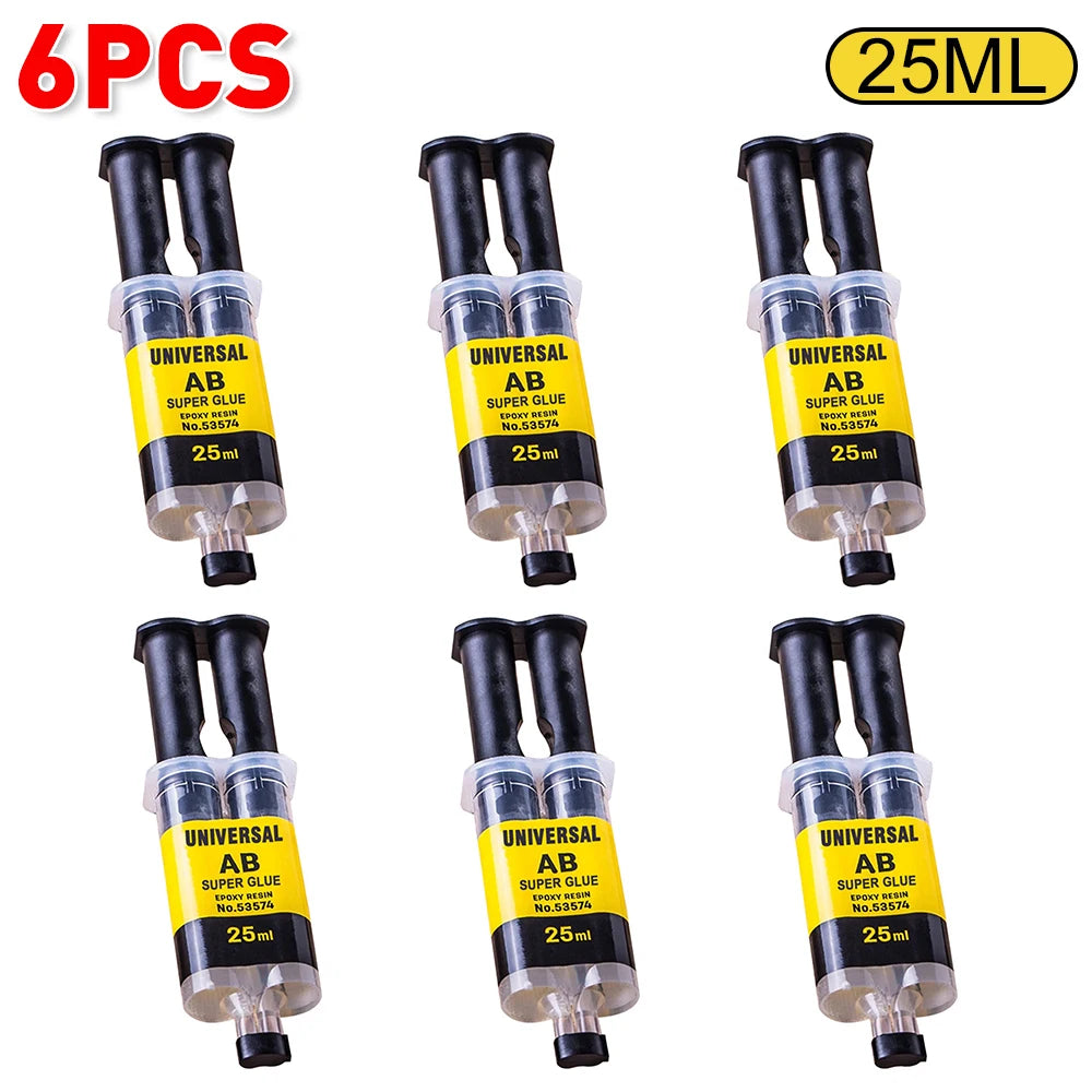 Epoxy Resin AB Glue – Waterproof Fast Adhesive for Wood, Metal & Plastic Repair (4/25ml)