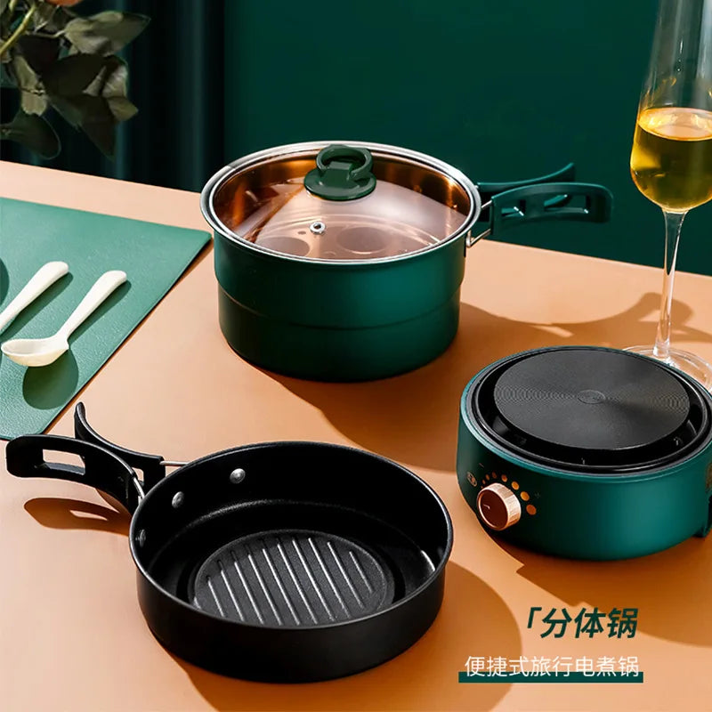 Smart Electric Hot Pot Cooker – Multi-Function Mini Steamer & Rice Cooker (EU Plug)