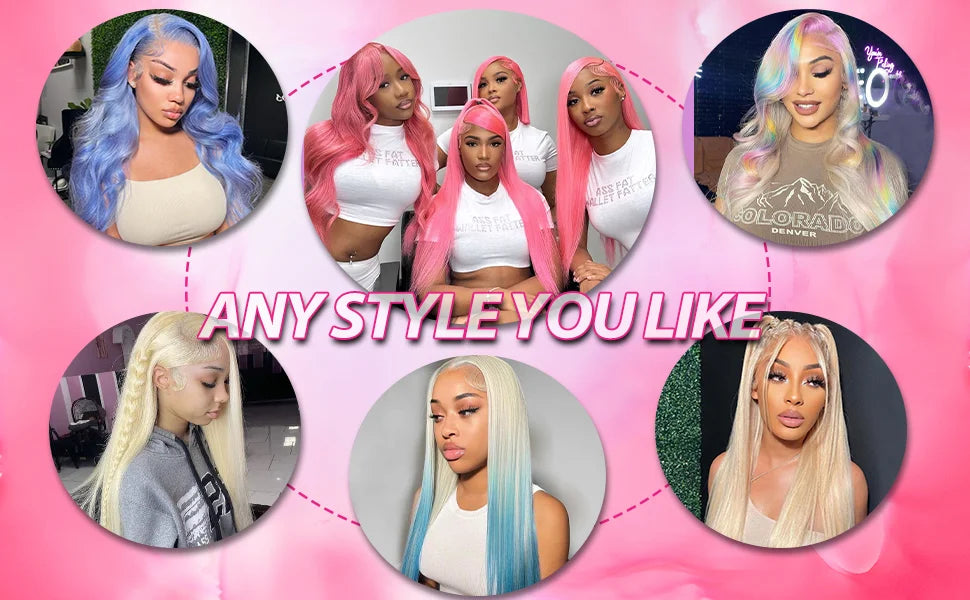 40–50 Inch 613 Blonde HD Lace Front Wig | Brazilian Bone Straight Human Hair Wig