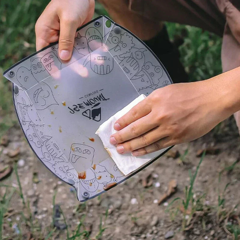 Outdoor Folding Tableware Set – Portable Bowl, Plate & Cup for Camping