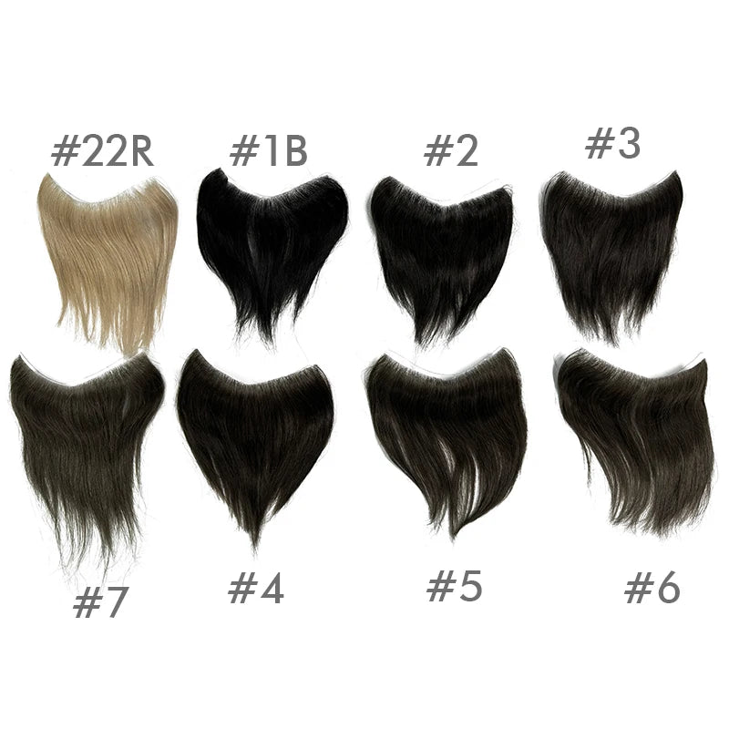 Men's V-Style Hairline Toupee | Human Hair PU Base Hair System