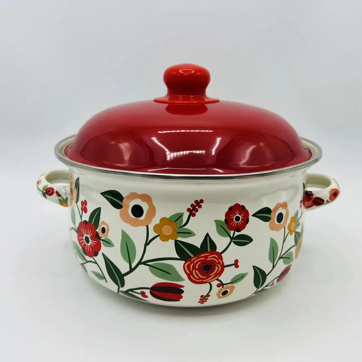 Enamel Stew Pot – Thickened Non-Stick Stock Pot for Soup & Noodles