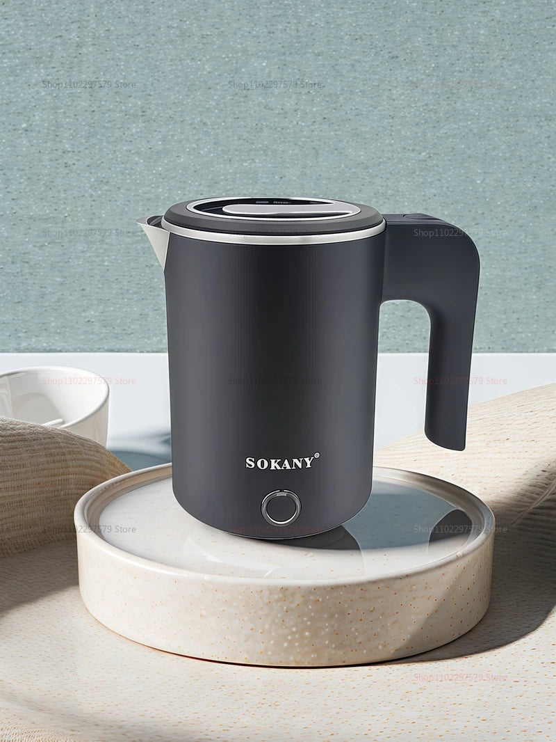 Travel Electric Kettle 500ML – Portable Stainless Steel Water Boiler for Tea & Coffee