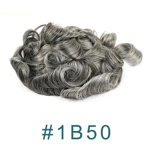 0.12mm Injected Thin Skin Male Hair Toupee | 110%-130% Density | Brazilian Remy Human Hair System