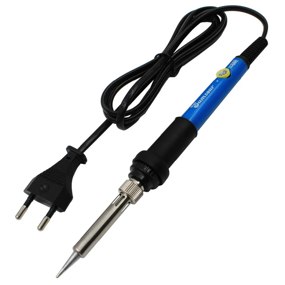 80W Electric Soldering Iron Kit – Adjustable Temperature Digital Welding Tool with Display & Multiple Tips