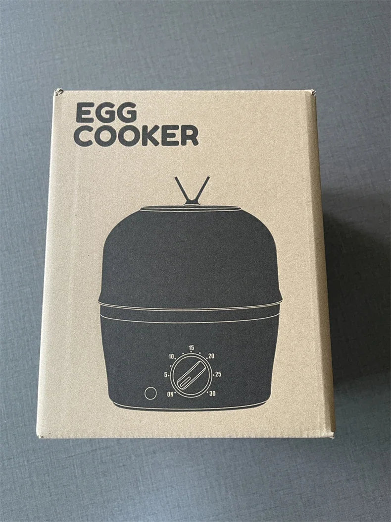 Electric Double-Layer Egg Cooker – Stainless Steel Egg Boiler Steamer