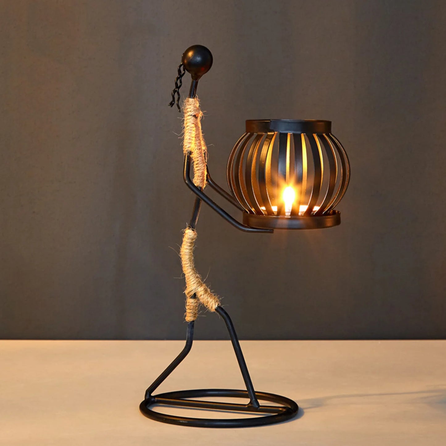 African Style Metal Candle Holder – Elegant Wedding & Home Décor Centerpiece for Candles