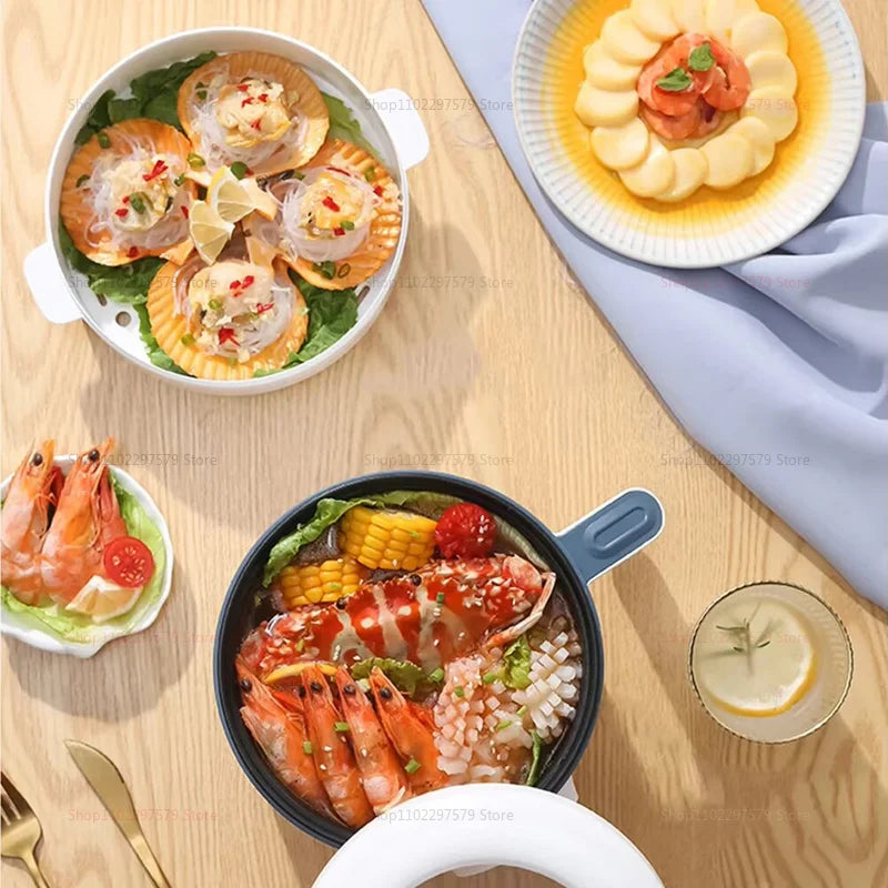 Electric Hot Pot Cooker – Non-Stick Multifunction Rice & Soup Maker for 1–2 People