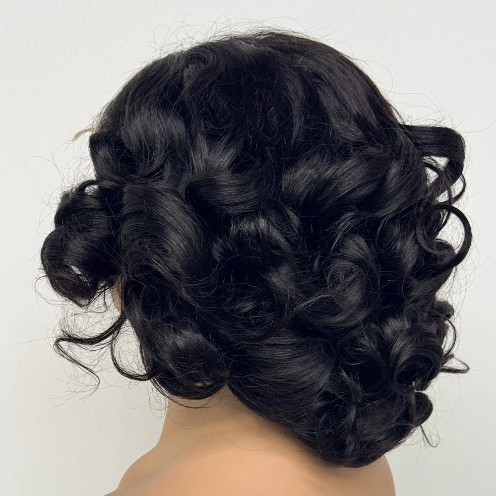 250% Density 5x5 Lace Closure Short Loose Bouncy Wig – 100% Virgin Vietnamese Human Hair (4–16 inch)