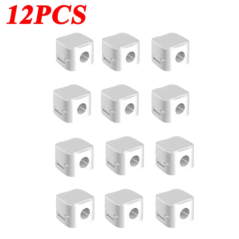 Magnetic Cable Organizer – Adhesive Wire Clip Holder for Home & Office Desk Management