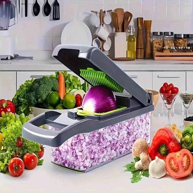 14-in-1 Multifunctional Vegetable Chopper – Slicer, Dicer & Grater | Kitchen Tool