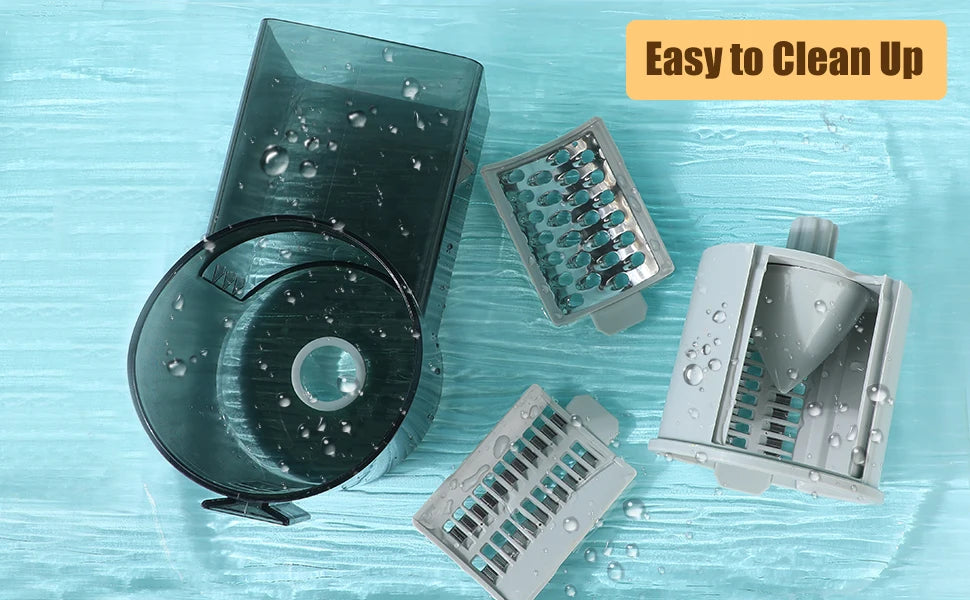 Electric Cheese & Vegetable Grater – 5-in-1 Slicer, Shredder & Food Processor for Salad & Fruits