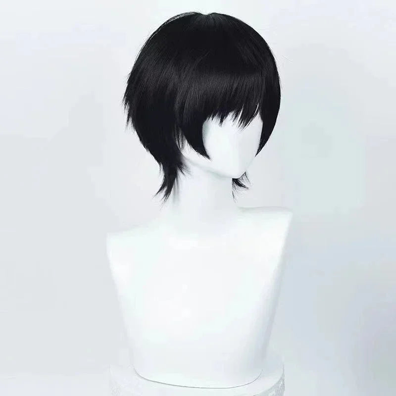Chainsaw Man Yoshida Hirofumi Cosplay Wig – Short Black Straight Synthetic Hair