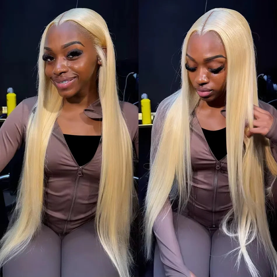 613 Straight HD Lace Front Wig – 13x4 & 13x6 Transparent Lace, 100% Brazilian Remy Human Hair (26"+)
