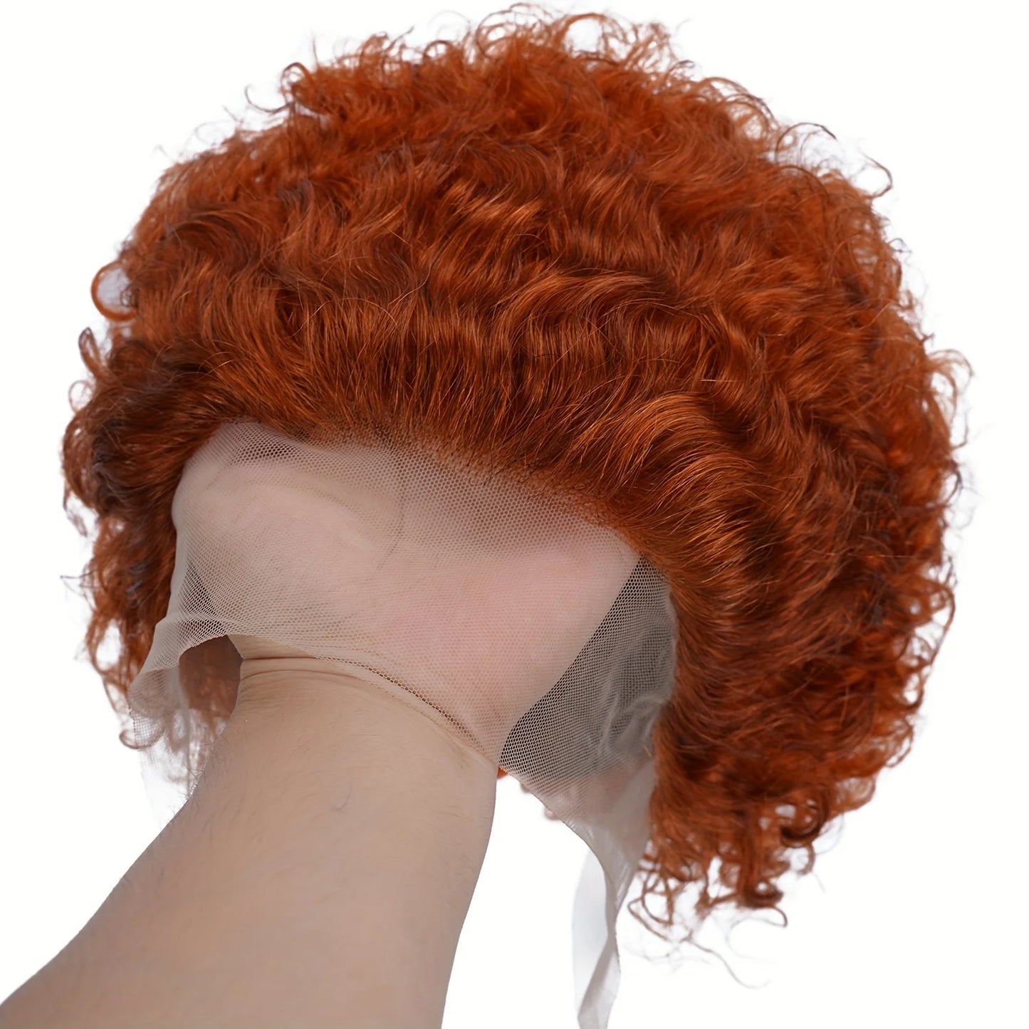 13x1 Pixie Cut Kinky Curly Lace Front Human Hair Wig (Peruvian, Short 4–16")