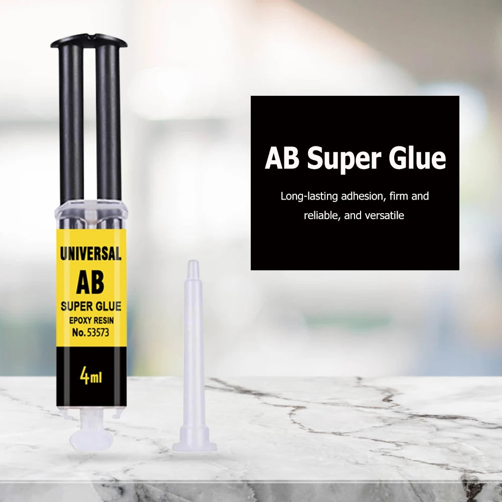 Epoxy Resin AB Glue – Waterproof Fast Adhesive for Wood, Metal & Plastic Repair (4/25ml)