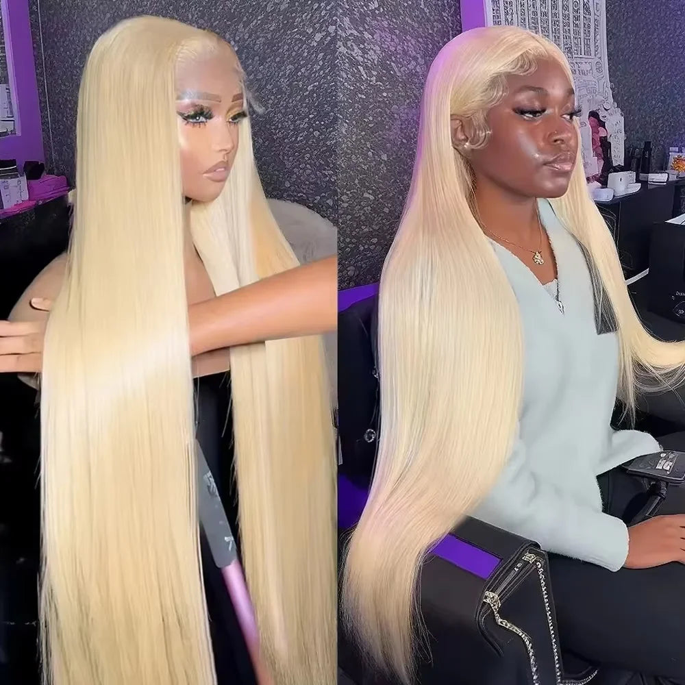 613 Blonde Straight 13x6 HD Lace Front Virgin Brazilian Human Hair Wig
