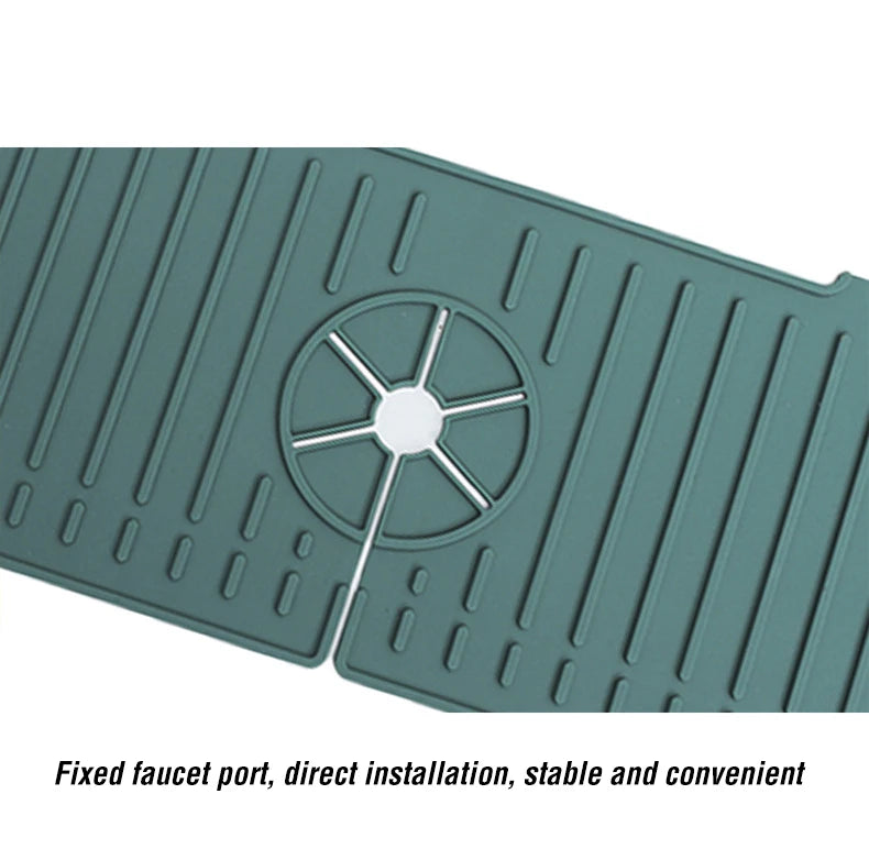 Silicone Faucet Drip Mat – Sink Splash Guard & Heat-Resistant Drain Pad for Kitchen and Bathroom