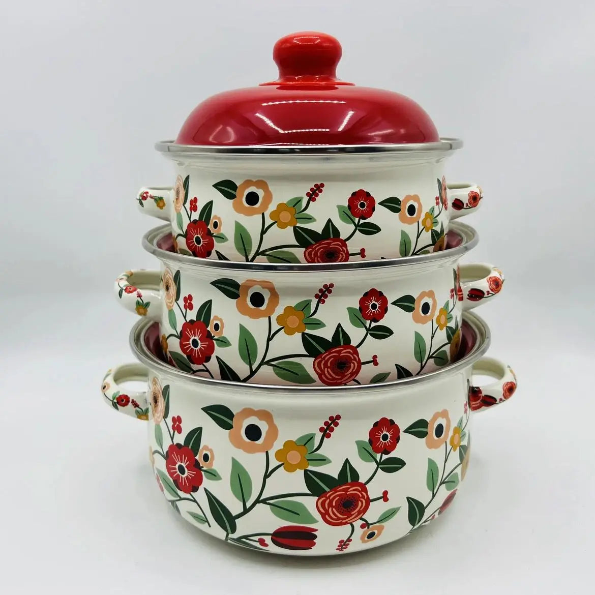 Enamel Stew Pot – Thickened Non-Stick Stock Pot for Soup & Noodles