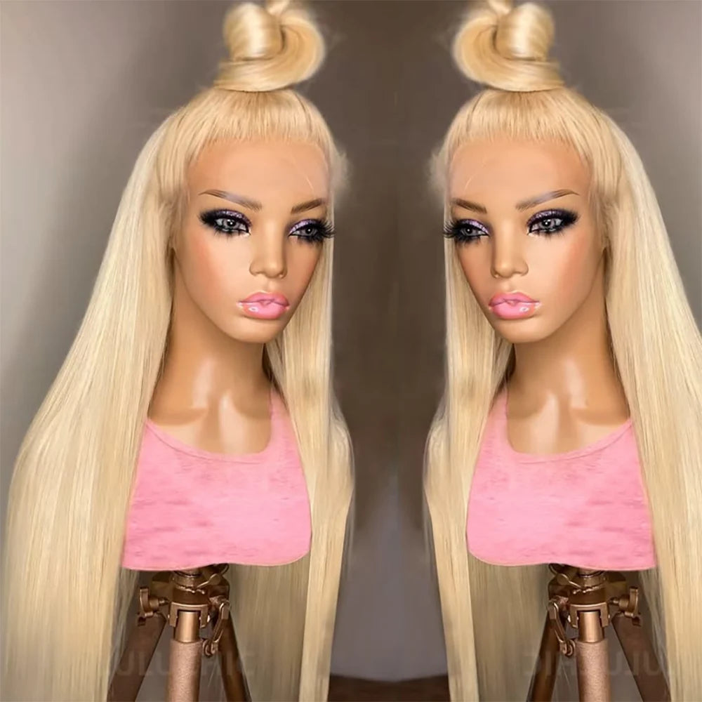 613 Blonde HD Lace Front Wig | 13x4 13x6 360 Transparent Lace | Brazilian Straight Human Hair | 200%-250% Density