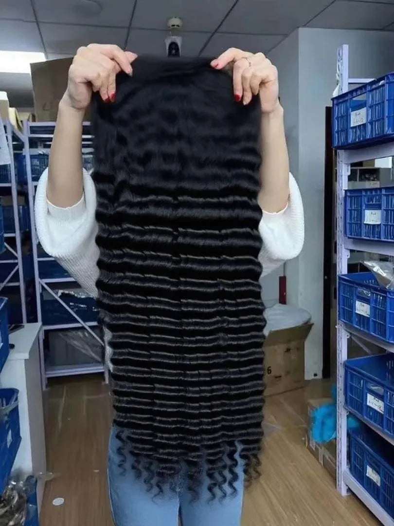 300% Density Loose Deep Wave Human Hair Wig (13x6 HD Lace Front, 360 Full Lace, 40–46 Inch)