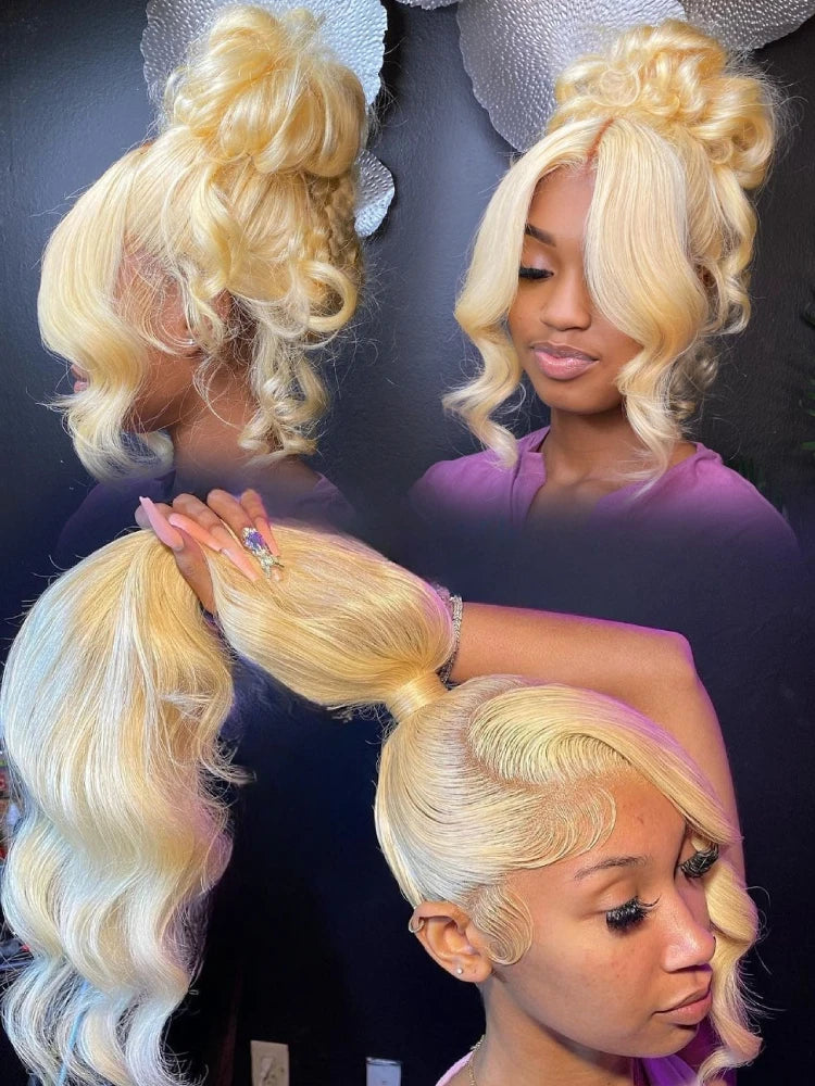 #613 HD Lace Front Wig | 13x4 / 13x6 / 360 Lace | Honey Blonde Brazilian Body Wave Human Hair Wig