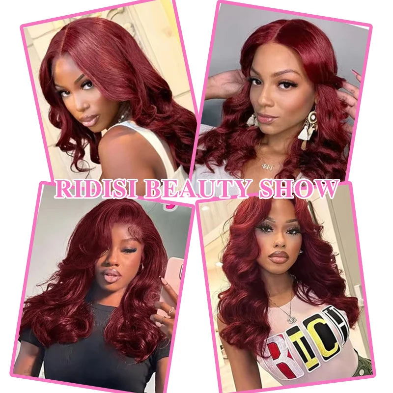 99J Burgundy Body Wave Human Hair Bundles | Brazilian Remy Weave