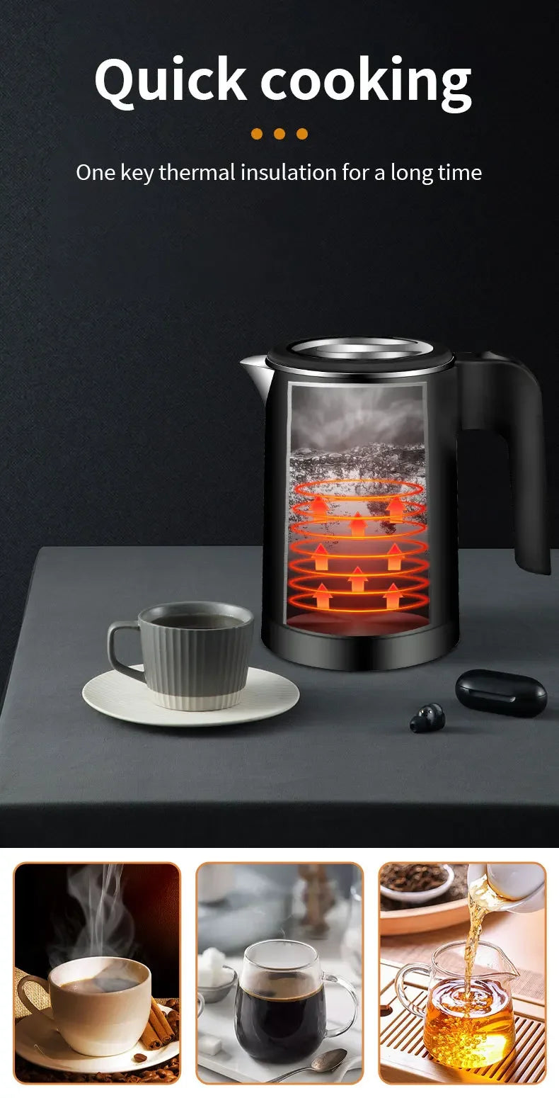 500ML Travel Electric Kettle – Portable Stainless Steel Water Boiler for Tea, Coffee & Camping