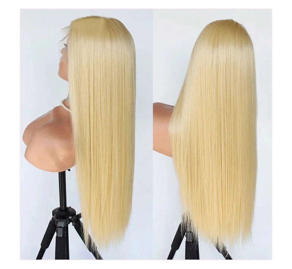 HD Transparent 613 Blonde 13x4 / 13x6 / 360 Lace Front Human Hair Wig – Bone Straight, Pre-Plucked, High Density