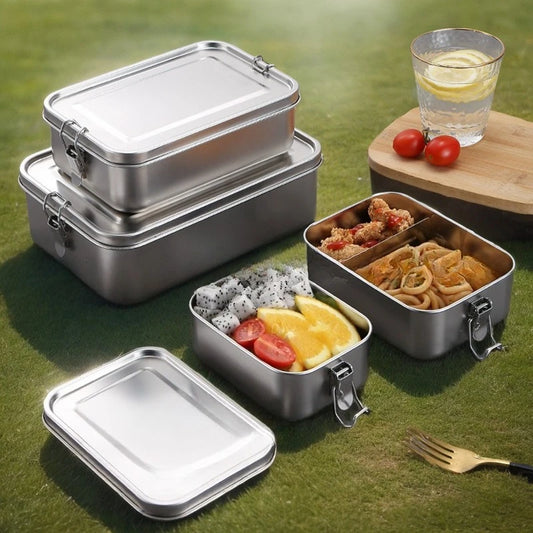 1200ML Stainless Steel Lunch Box – Portable Leakproof Food Container