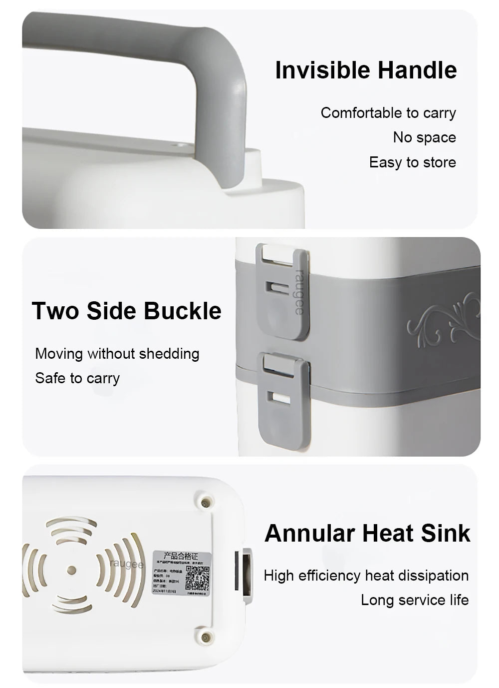 Premium Electric Heating Lunch Box – 200W Portable Food Warmer for Home, School & Travel