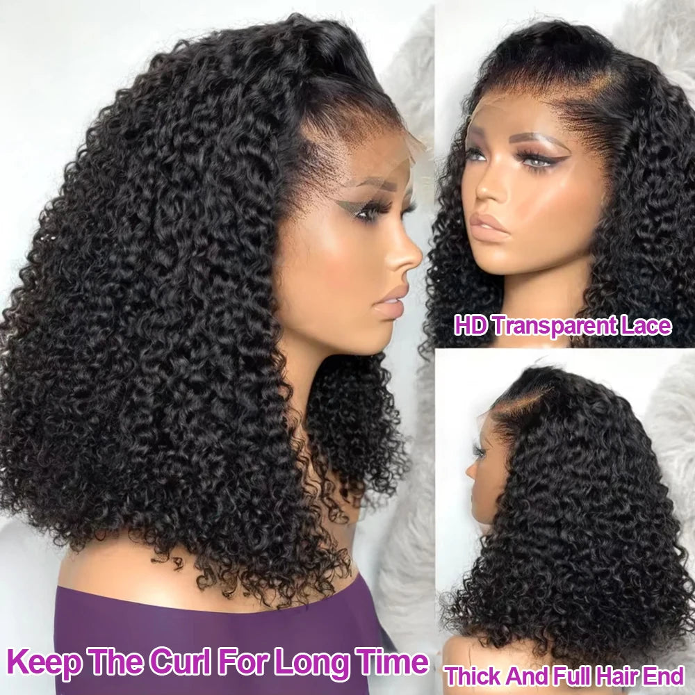 Brazilian Glueless Curly Bob Wig (Deep Water Wave) | HD Lace Front 13x4 / 13x6 | 100% Remy Human Hair
