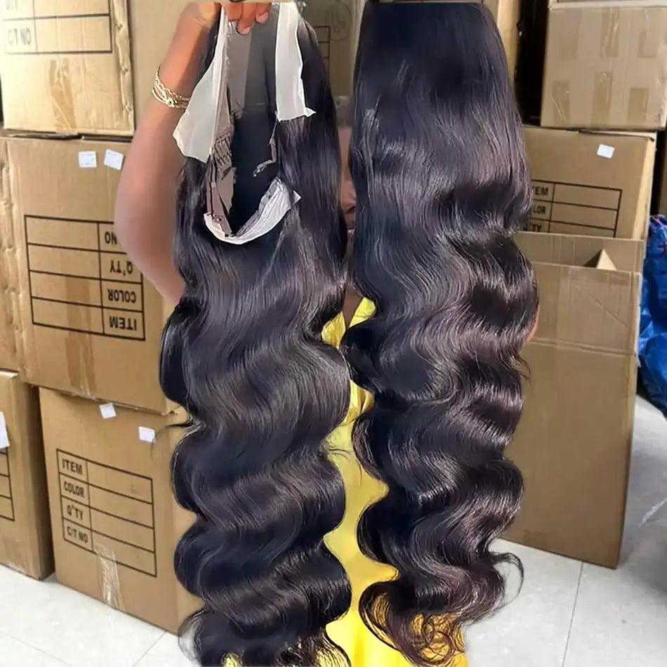 200 Density Brazilian Remy Body Wave Lace Front Wig | Transparent Swiss Lace (13x6 / 13x4)