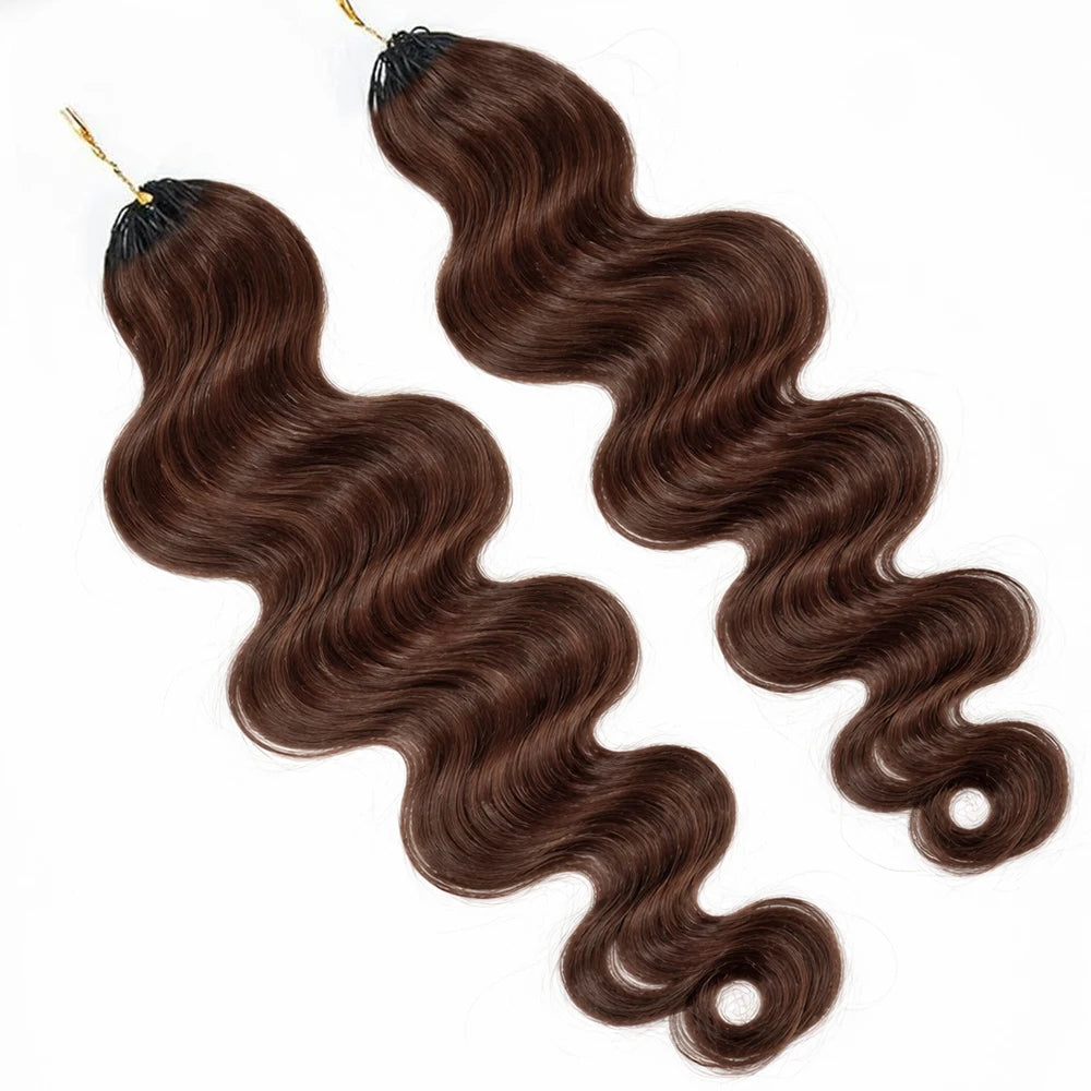 Body Wave Crochet Hair Extensions – Virgin Human Hair Pre-Separated Miracle Knot Braids