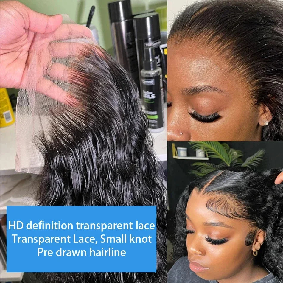 Luxexuan 200% Density Curly Bob 13x4 Lace Front Human Hair Wig (Deep Wave, Vietnamese Remy, Short 4–16 Inch)